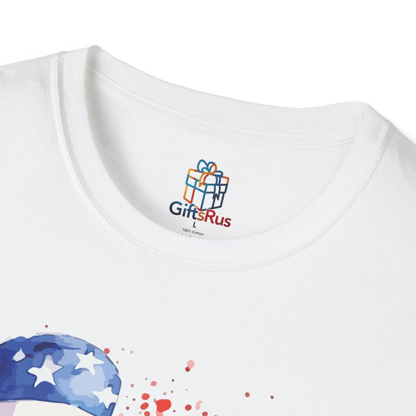 Patriotic Dog Print T-Shirt, Unisex Tee for Dog Lovers, Independence Day Apparel, Cute Animal Shirt, Summer Casual Wear