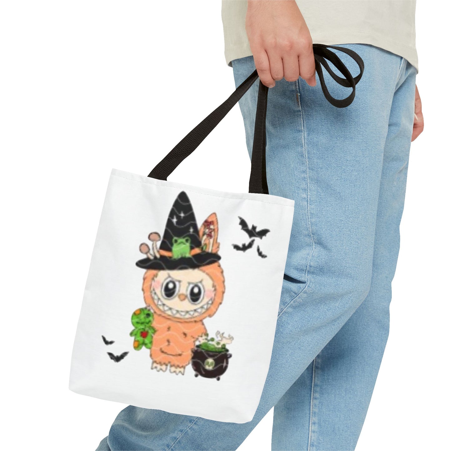 Halloween Tote Bag for Trick or Treating Labubu, Candy Bag, Halloween Treat Bag, Kids Halloween Bag, Halloween Party Favor