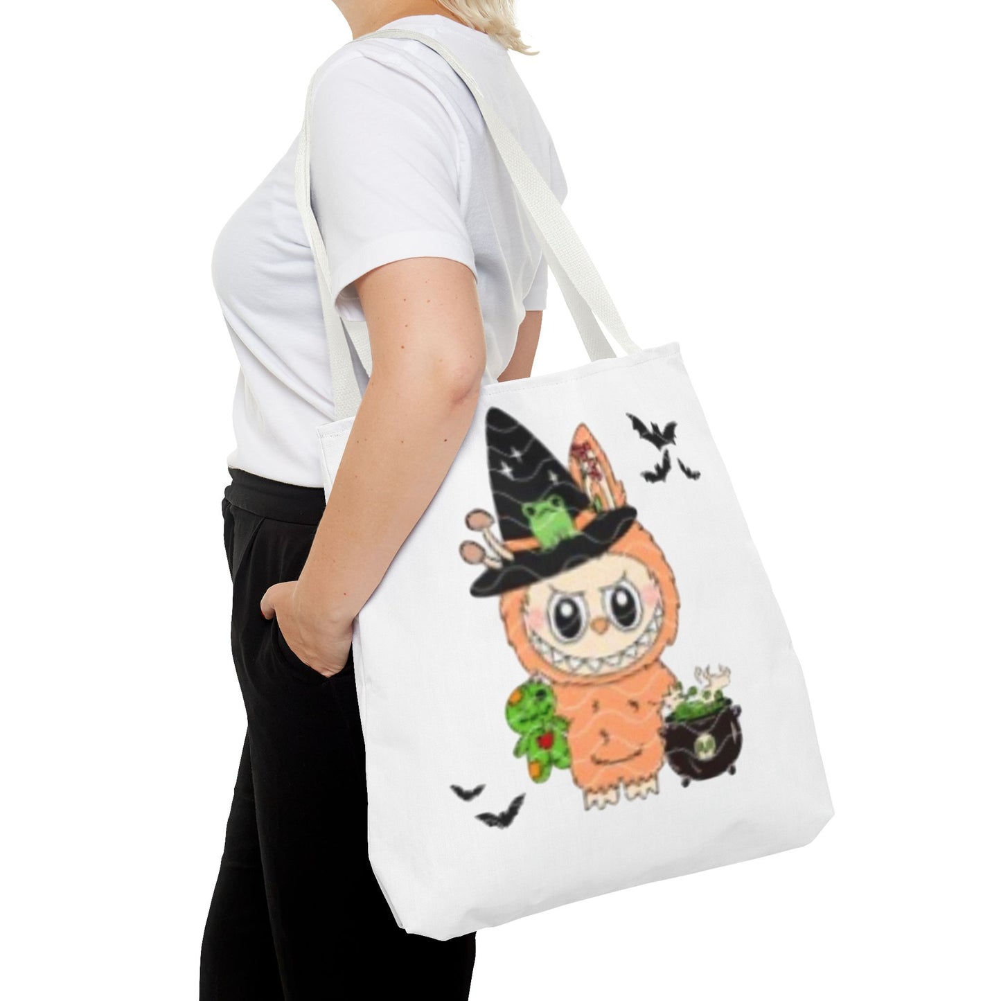 Halloween Tote Bag for Trick or Treating Labubu, Candy Bag, Halloween Treat Bag, Kids Halloween Bag, Halloween Party Favor