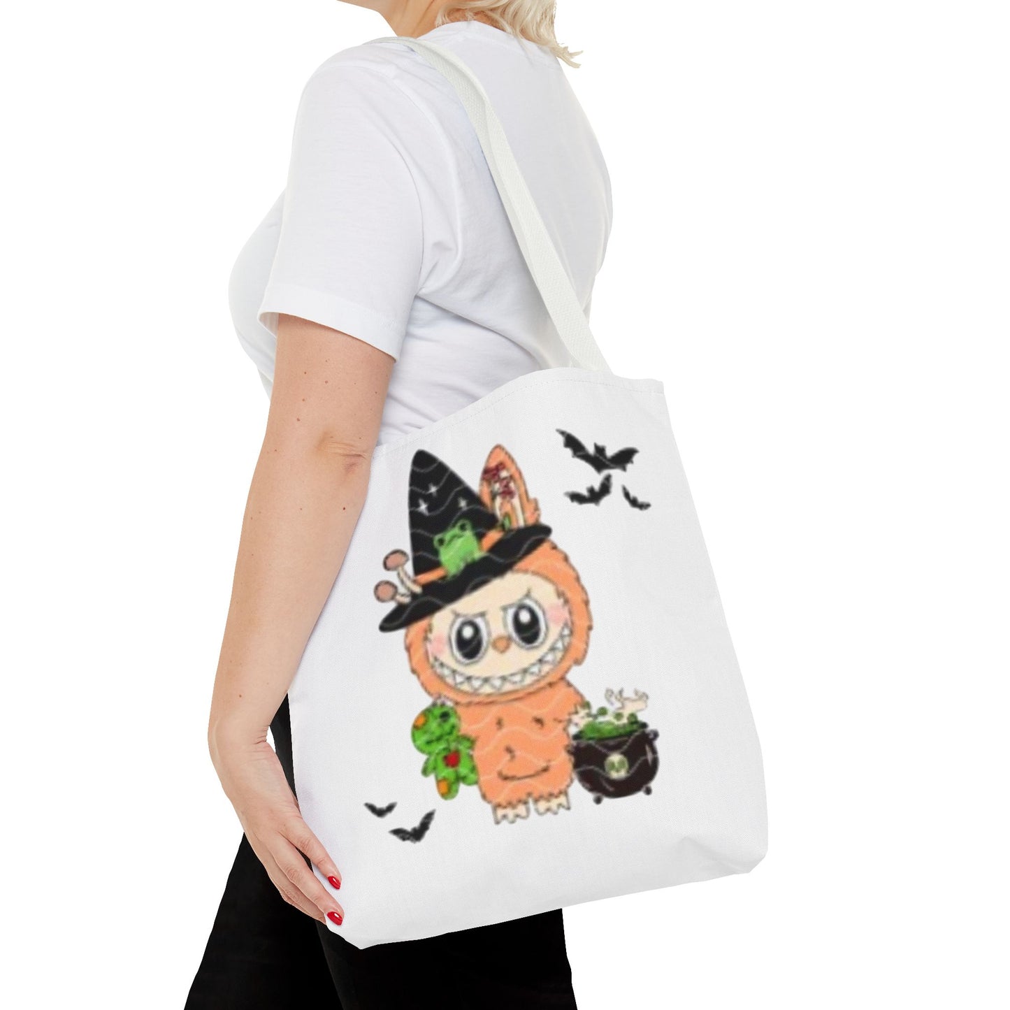 Halloween Tote Bag for Trick or Treating Labubu, Candy Bag, Halloween Treat Bag, Kids Halloween Bag, Halloween Party Favor
