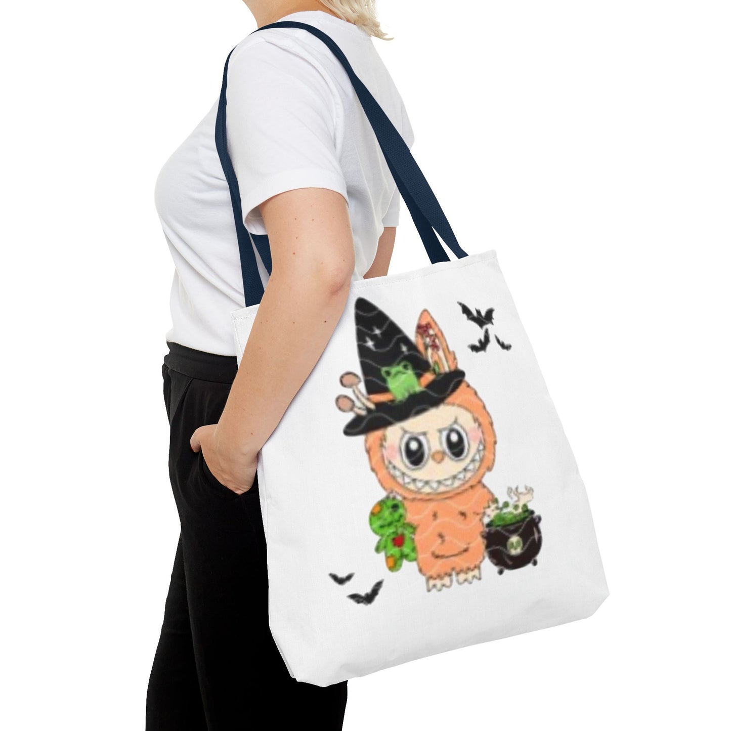 Halloween Tote Bag for Trick or Treating Labubu, Candy Bag, Halloween Treat Bag, Kids Halloween Bag, Halloween Party Favor