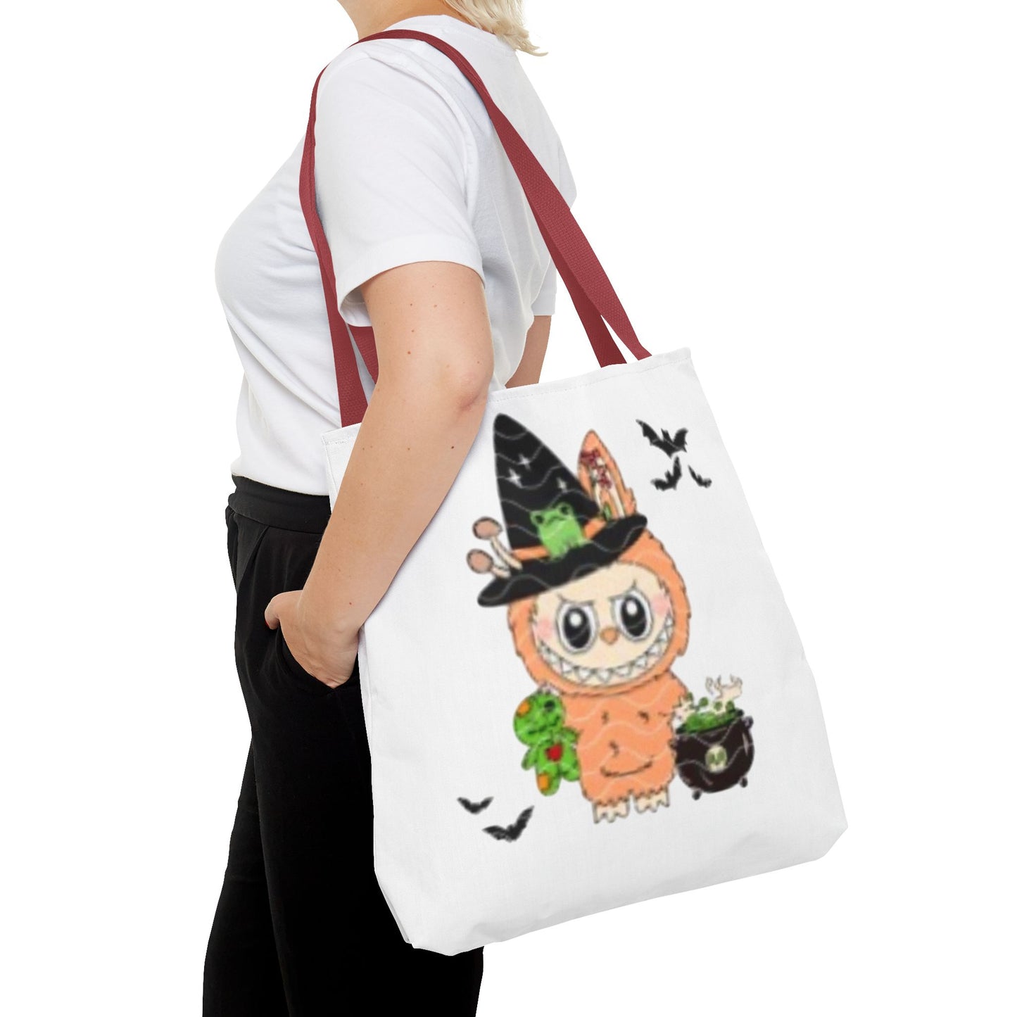 Halloween Tote Bag for Trick or Treating Labubu, Candy Bag, Halloween Treat Bag, Kids Halloween Bag, Halloween Party Favor