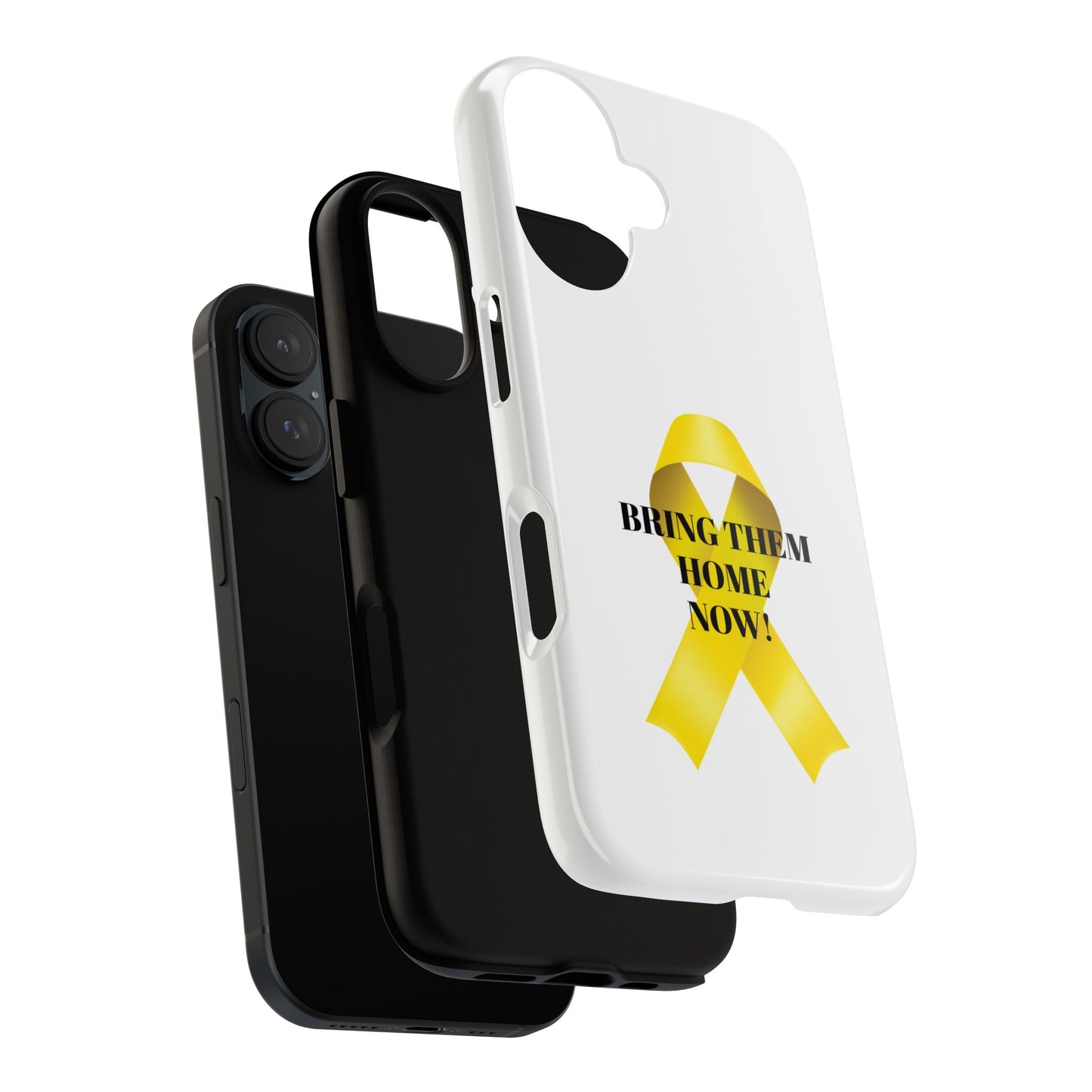 Yellow Ribbon Phone Case, Bring Them Home Now!, Support Military Families, Motivational Gift, Customizable Phone Cover