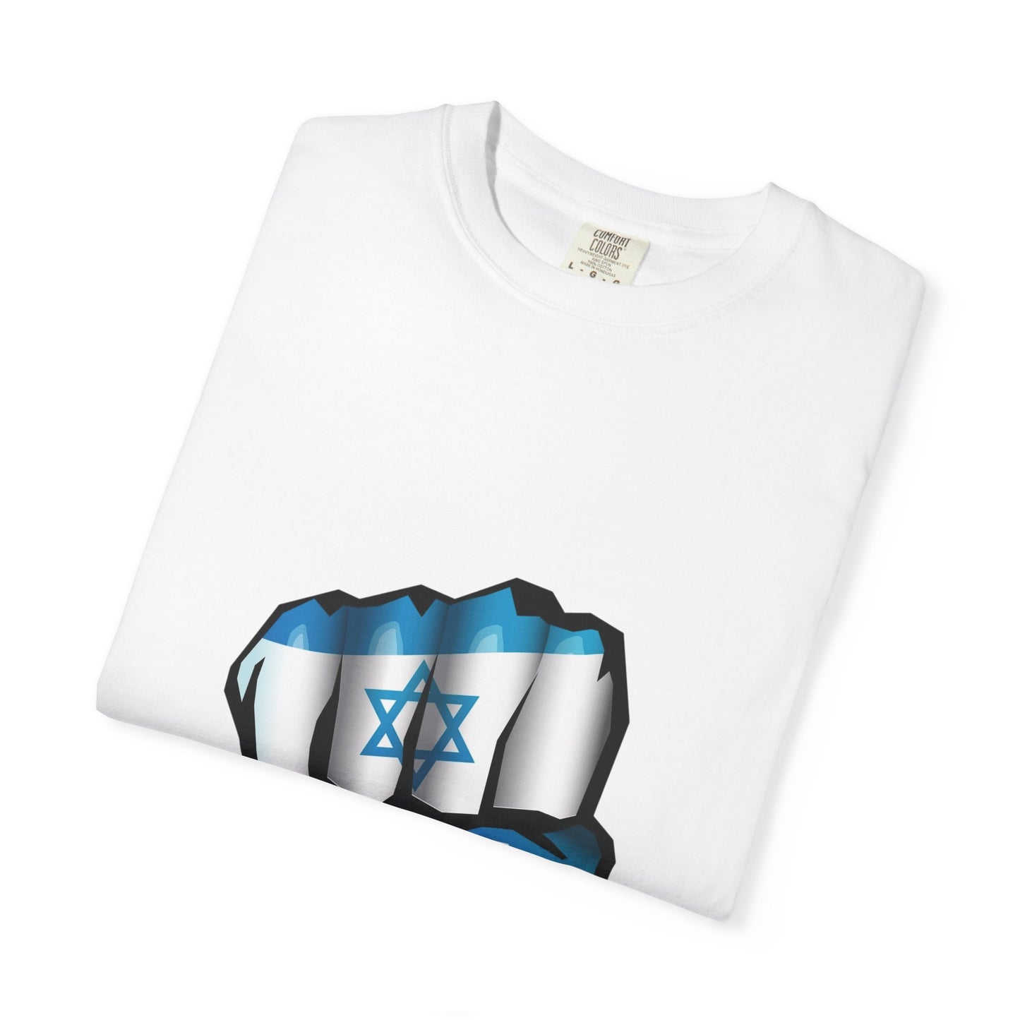 Unisex Garment-Dyed T-Shirt with Israeli Pride Design, Stand with Israel Tee, Casual Wear, Supportive Gift, Patriotic Apparel