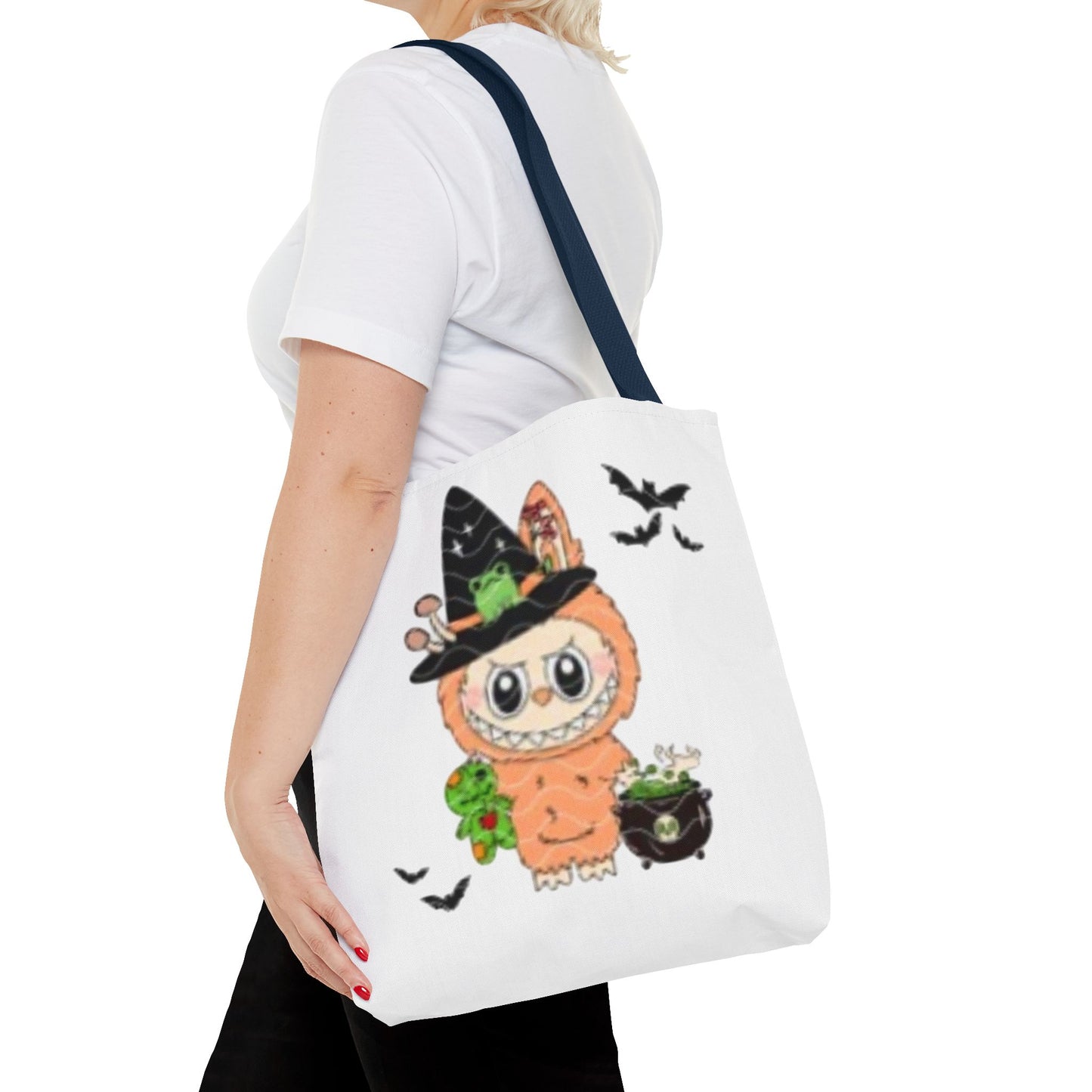 Halloween Tote Bag for Trick or Treating Labubu, Candy Bag, Halloween Treat Bag, Kids Halloween Bag, Halloween Party Favor