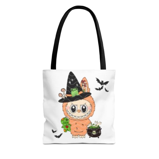 Halloween Tote Bag for Trick or Treating Labubu, Candy Bag, Halloween Treat Bag, Kids Halloween Bag, Halloween Party Favor
