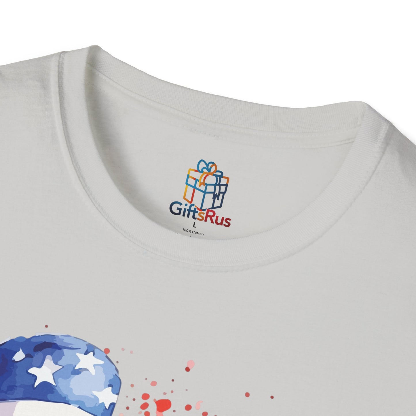Patriotic Dog Print T-Shirt, Unisex Tee for Dog Lovers, Independence Day Apparel, Cute Animal Shirt, Summer Casual Wear